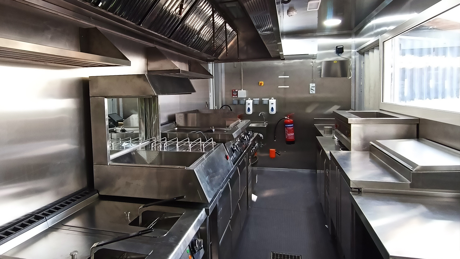 Shipping container kitchen